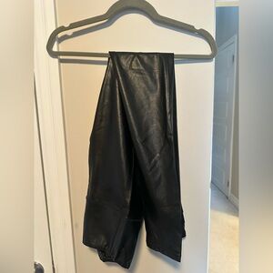 Wilfred Black Faux Leather Pants (Daria)